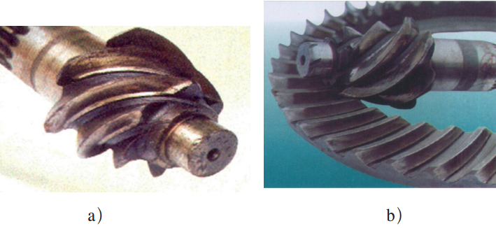 severe wear on bevel gears